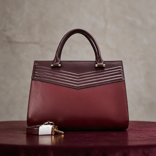 Burgundy_Leather_Structured_Handbag_with_Chevron_Detail_for_Women