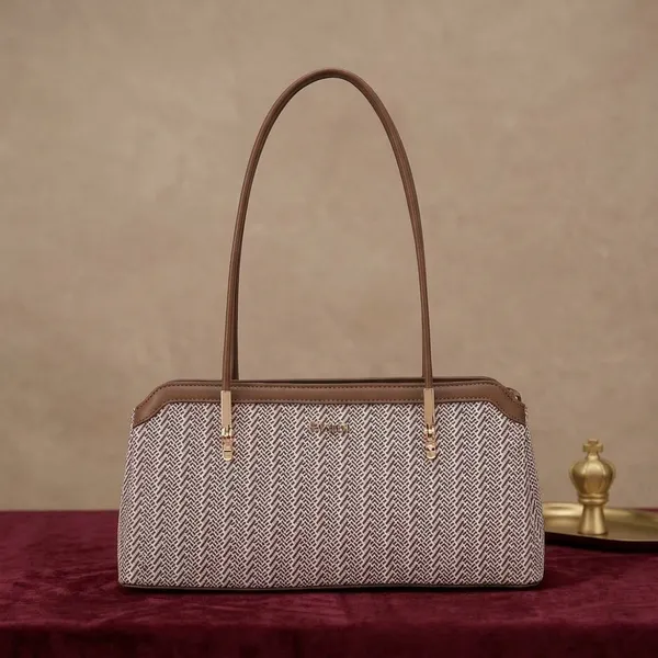 Brown_Woven_Pattern_Shoulder_Bag_for_Women