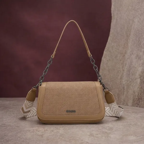 Beige_Textured_Synthetic_Leather_Flap_Shoulder_Bag_for_Women