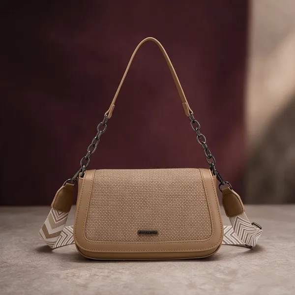 Beige_Textured_Synthetic_Leather_Flap_Shoulder_Bag_for_Women