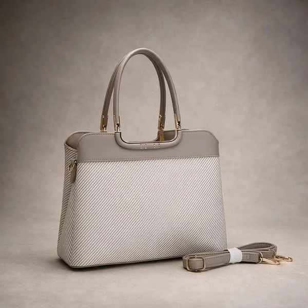 Beige_Textured_Diagonal_Stripe_Structured_Handbag_for_Women