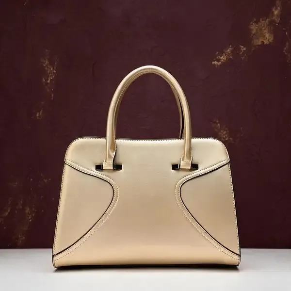 Beige_Structured_Satchel_Handbag_With_Top_Handles