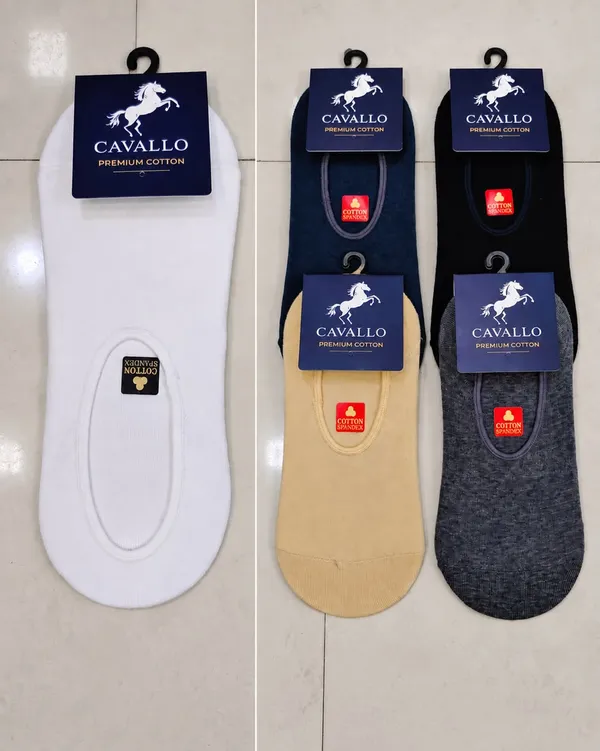 Cavallo_Premium_Cotton_Beige_No-Show_Socks_-_Everyday_Breathable_Comfort_*FIVE_PIECE_COMBO*