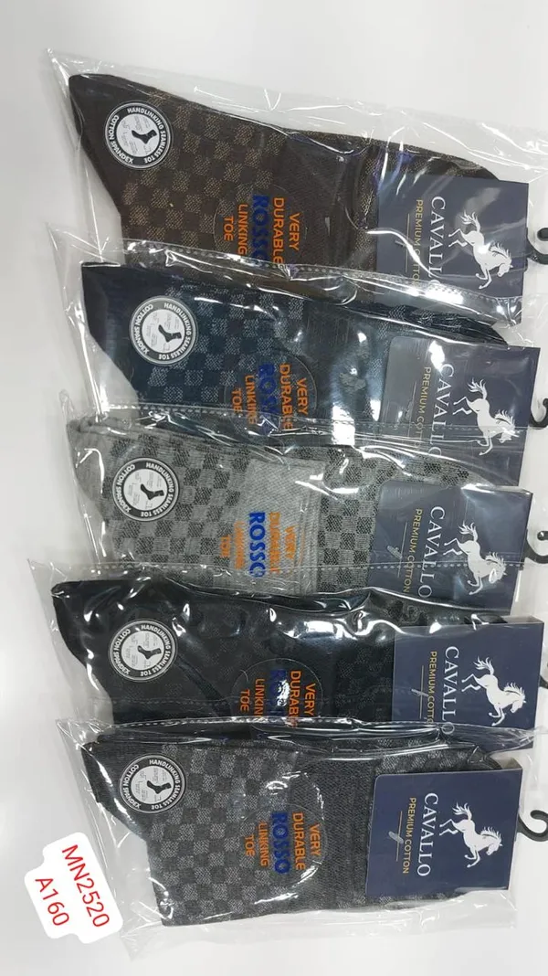 Cavallo_Premium_Cotton_Checkered_Short_Ankle_Socks_-_Breathable_Comfort_*five_piece_combo*