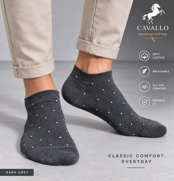 Cavallo_Premium_Cotton_Dark_Grey_Polka_Dot_Ankle_Socks_-_Classic_Comfort_Everyday