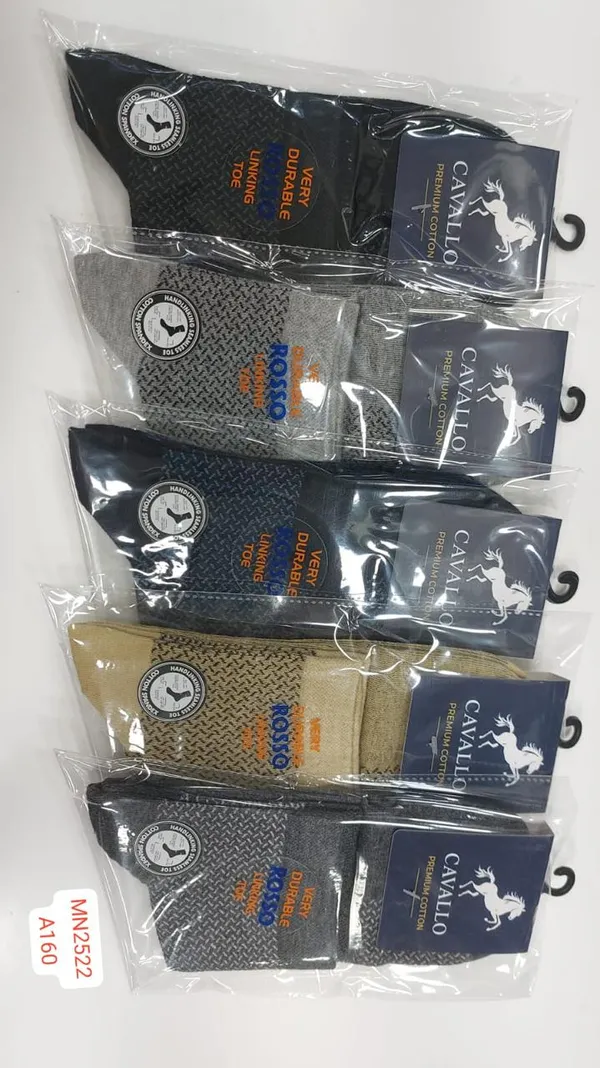 Cavallo_Premium_Cotton_Grey_Textured_Short_Ankle_Socks_-_Breathable_Comfort_Everyday_*five_piece_combo*