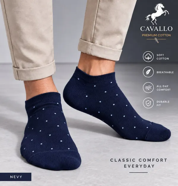 Cavallo_Premium_Cotton_Navy_Polka_Dot_Ankle_Socks_-_Classic_Comfort_Everyday