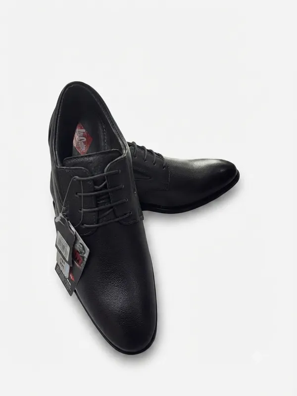 Lee_Cooper_Men's_Black_Textured_Leather_Formal_Derby_Shoes