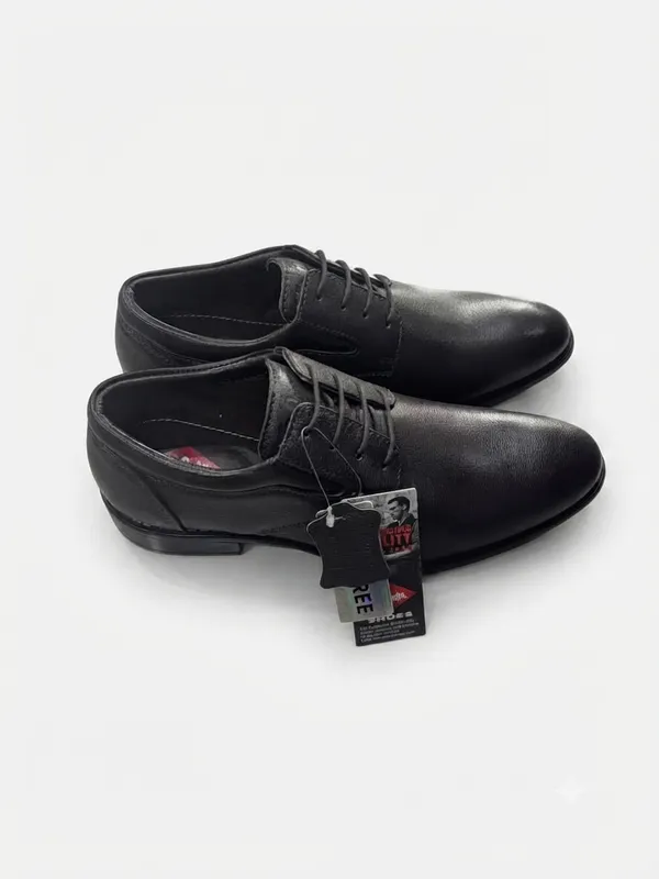 Lee_Cooper_Men's_Black_Textured_Leather_Formal_Derby_Shoes