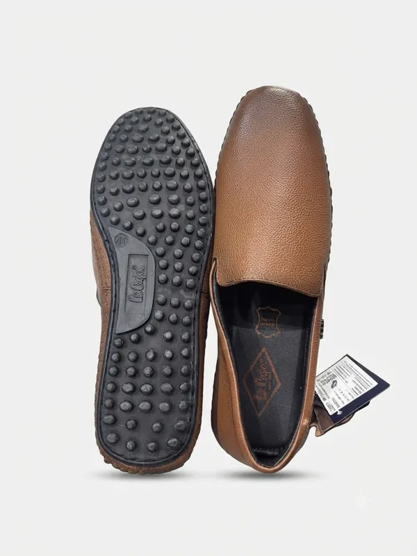 Lee_Cooper_Men's_Dark_Brown_Textured_Formal_Slip-On_Shoes