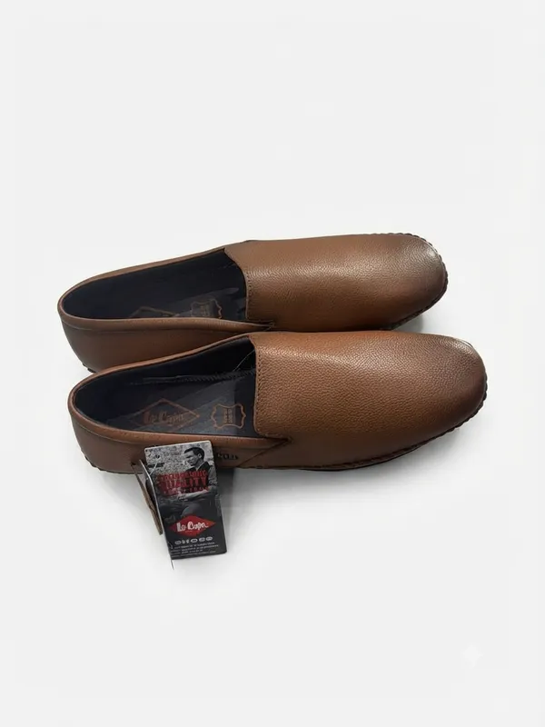 Lee_Cooper_Men's_Dark_Brown_Textured_Formal_Slip-On_Shoes