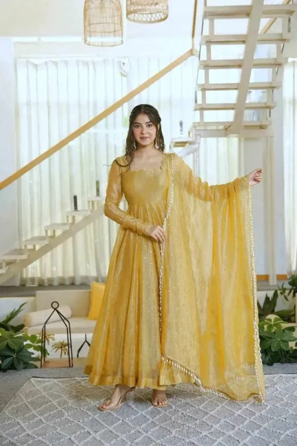 KD_1641_Premium_Elegance_Ethic_Salsa_Silk_Wear_Golden_Color_Anarkali_Suit_set