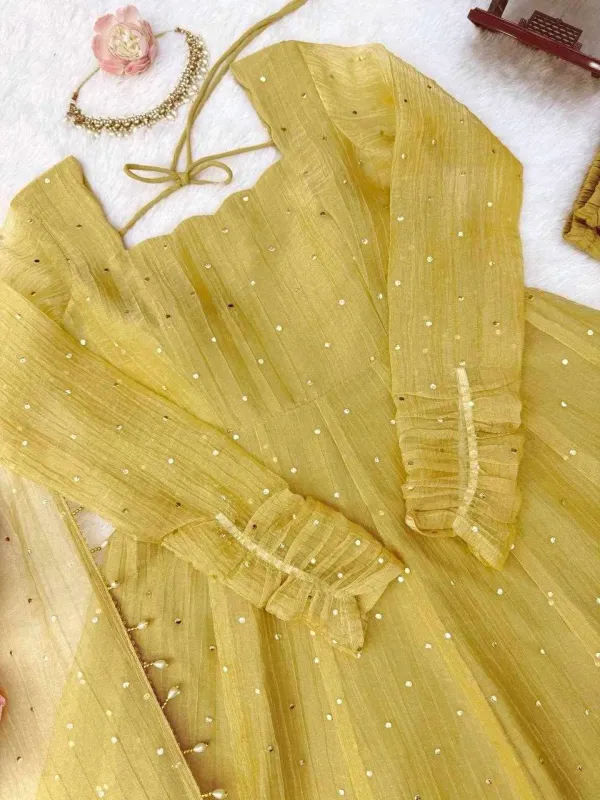 KD_1641_Premium_Elegance_Ethic_Salsa_Silk_Wear_Golden_Color_Anarkali_Suit_set