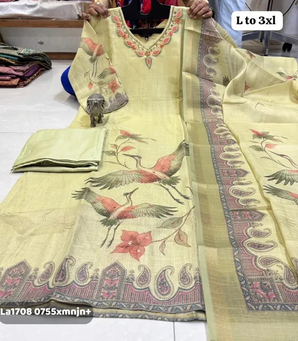KS-357_PREMIUM_KATHA_WORK_KURTI_WITH_ROMAN_PANT_&_UNIQUE_PRINT_LINEN-BLEND_DUPATTA