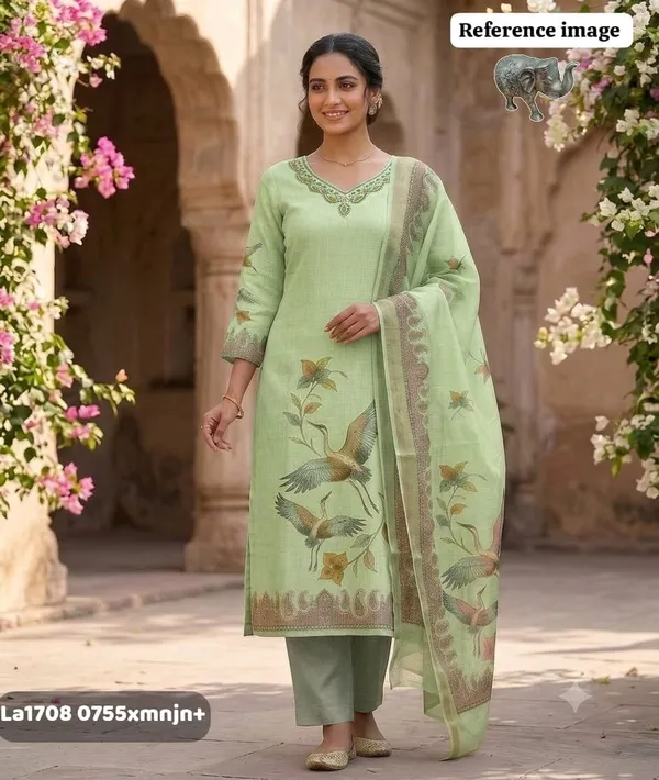 KS-357_PREMIUM_KATHA_WORK_KURTI_WITH_ROMAN_PANT_&_UNIQUE_PRINT_LINEN-BLEND_DUPATTA