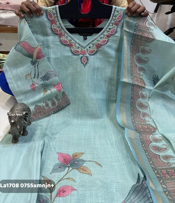 KS-357_PREMIUM_KATHA_WORK_KURTI_WITH_ROMAN_PANT_&_UNIQUE_PRINT_LINEN-BLEND_DUPATTA