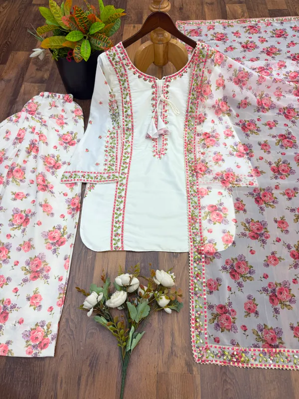 KS-387_Kurta_,_Farshi_Salwar_and_Dupatta_Set