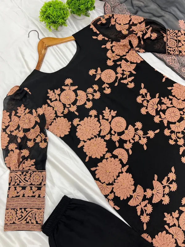 RAS-10_Presenting__New_Designer_Party_Wear_Look_Top-Bottom_and_Dupatta_With_Heavy_Embroidery_Work