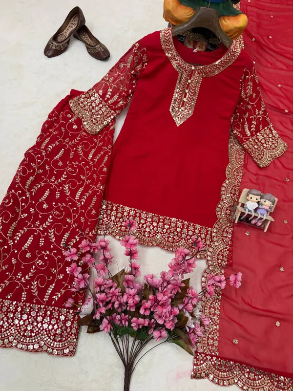 RAS-110_ENHANCE_THE_BEAUTY_OF_YOUR_WARDROBE_WITH_THIS_NEWLY_LAUNCHED_RED_COLOUR_KURTI-PALAZZO_SET