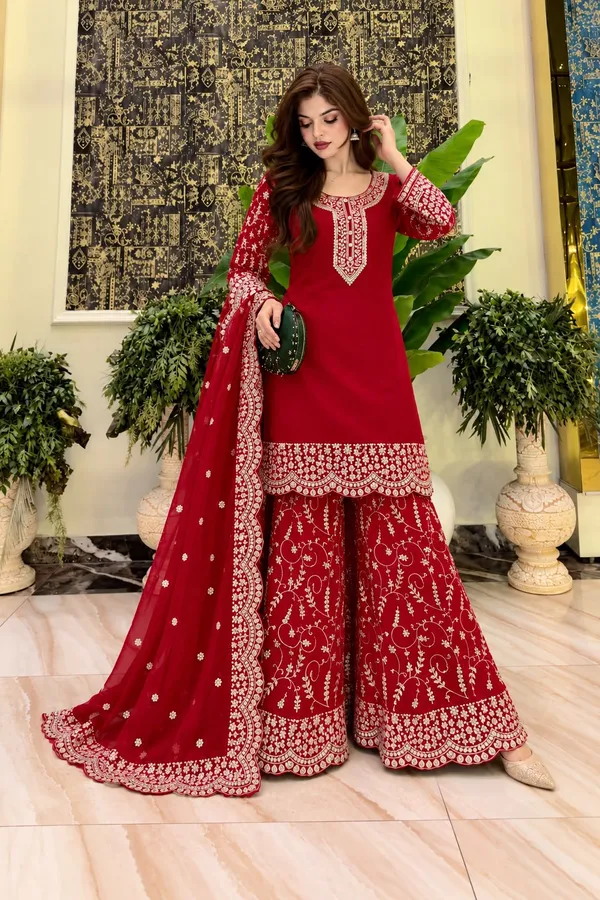 RAS-110_ENHANCE_THE_BEAUTY_OF_YOUR_WARDROBE_WITH_THIS_NEWLY_LAUNCHED_RED_COLOUR_KURTI-PALAZZO_SET
