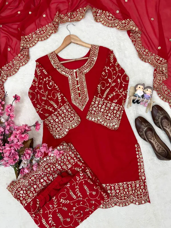 RAS-110_ENHANCE_THE_BEAUTY_OF_YOUR_WARDROBE_WITH_THIS_NEWLY_LAUNCHED_RED_COLOUR_KURTI-PALAZZO_SET