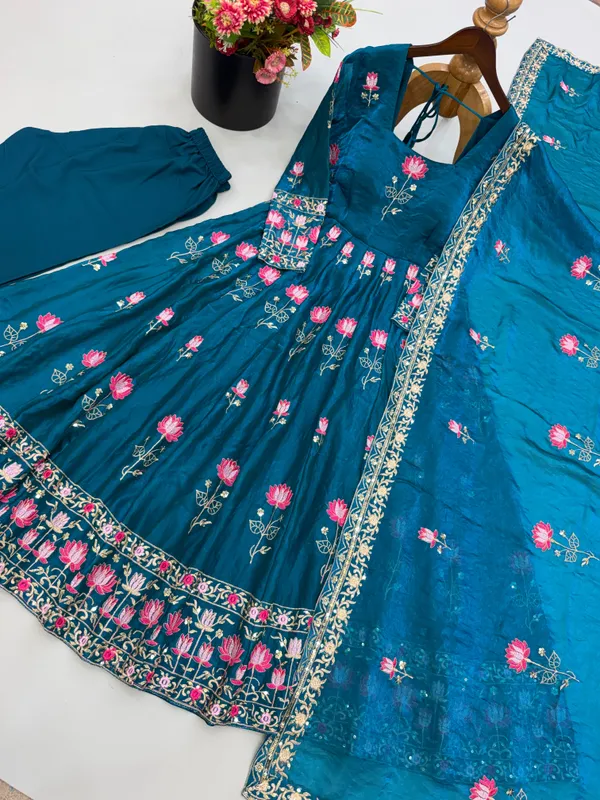 RAS-113_Festive_Trending_Designer_Gown_with_Heavy_sequence_embroidery_work_Dupatta