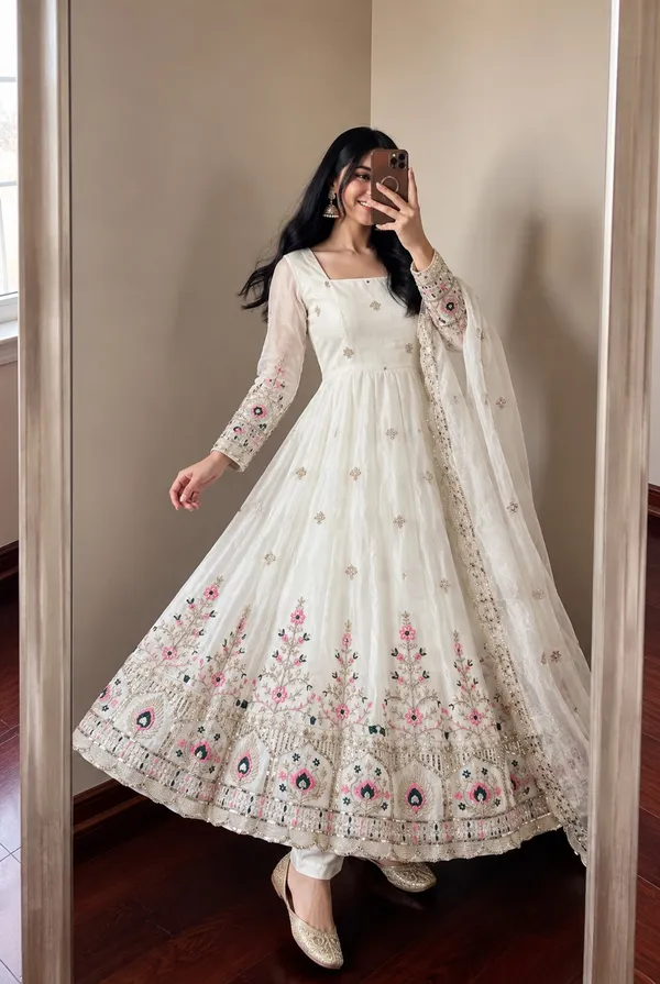 RAS-119_DESIGNER_GOWN_EMBROIDERY_SEQUENCE_WORK_ON_SILK_FABRIC_GOWN_PANT_AND_DUPATTA_SET