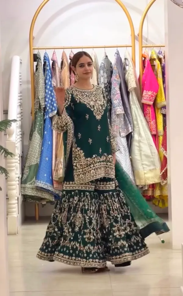 RAS-15_Launching_New_🦋_Đěsigner_Party_Wear_Look_Heavy_Faux_Georgette_Top_Plazzo_&_Dupatta_Set