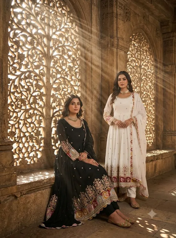 RAS-19_Launching_New_Design_Trending_Fox_Georgette_*Anarkali_,_Pant_&_dupatta_set