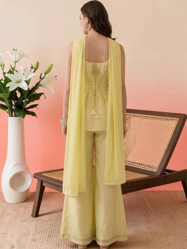 RAS-20_Beautiful_Lemon_Yellow_Short_kurta_Dori_Fitted_kurta_with_Bottom_&_Dupatta