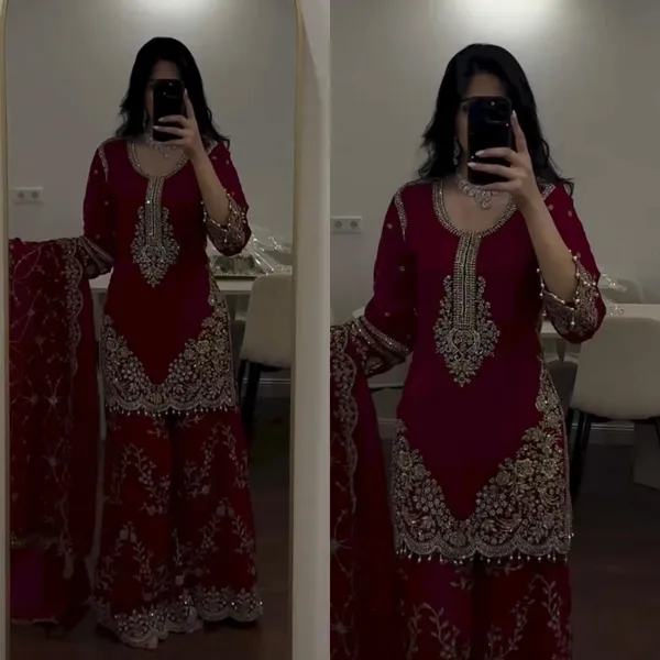 RAS-21_Beautiful_Kurta_,_Sharara_and_Dupatta_set