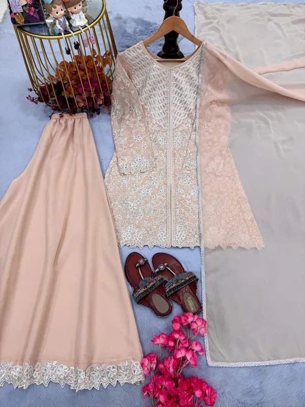 RAS-29_Đěsigner_Party_Wear_Look_Heavy_Faux_Georgette_Top_Plazzo_&_Dupatta_Set