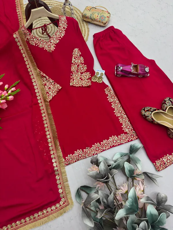 RAS-33_Beautiful_Kurta,_Palazzo_&_Dupatta_Set