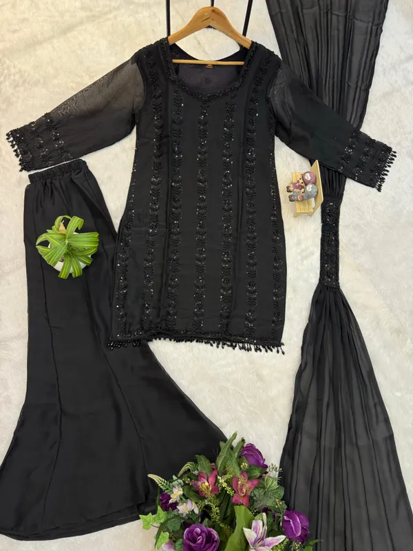 RAS-41_NEW_LAUNCHING_3_PIECES_KURTI,_PLAZZO_&_DUPATTA_WITH_ORIGINAL_BEADS_CUT_DANA_WORK