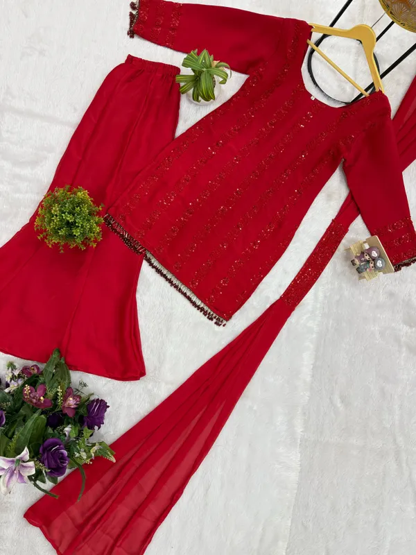 RAS-42_NEW_LAUNCHING_3_PIECES_KURTI,_PLAZZO_&_DUPATTA_WITH_ORIGINAL_BEADS_CUT_DANA_WORK