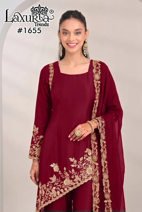 RAS-45_Elegant_Kurta_,_Bottom_&_dupatta_set