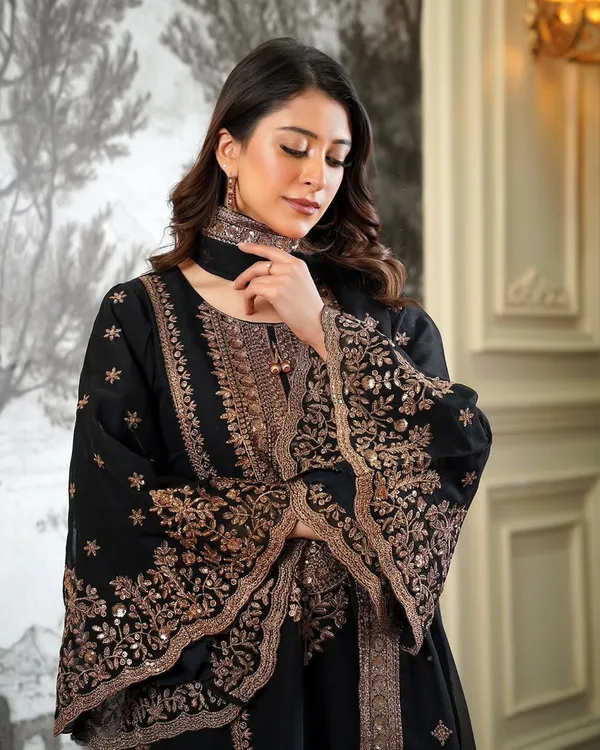 RAS-66_Fendy_Silk_And_Heavy_Embroidery_Sequence_Work_Top-Bottom_And_Dupatta_Set
