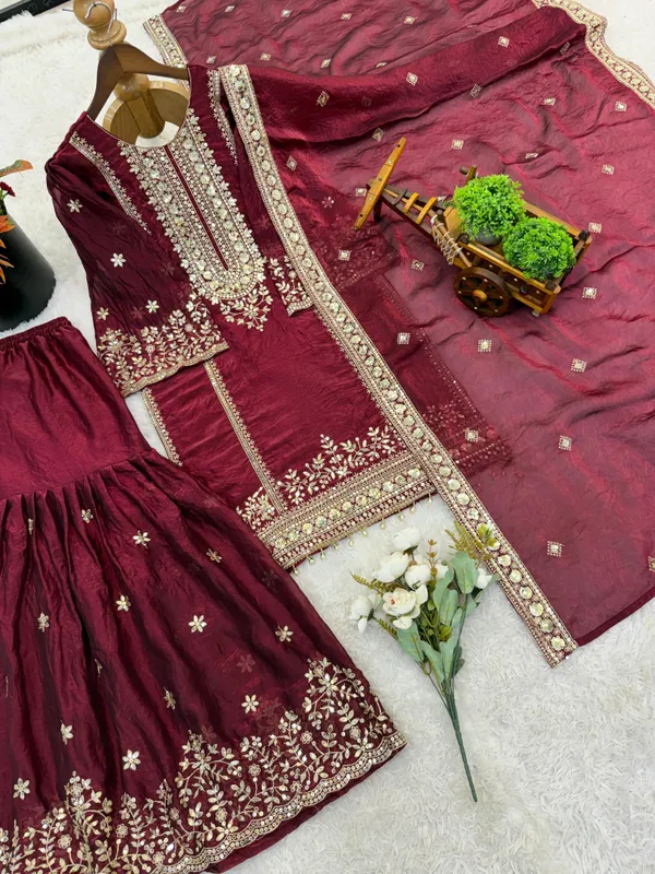 RAS-67_Fendy_Silk_And_Heavy_Embroidery_Sequence_Work_Top-Bottom_And_Dupatta_Set