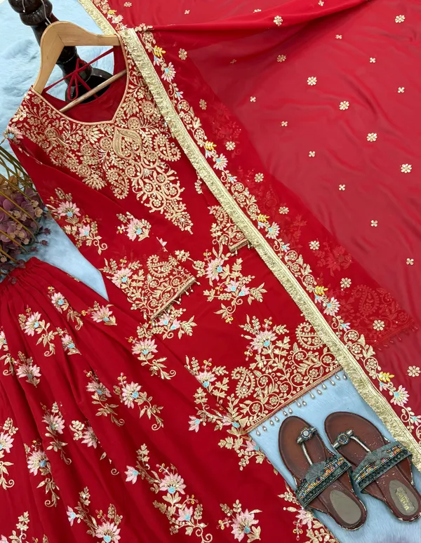 RAS-71_Đěsigner_Party_Wear_Look_Pur_Heavy_Faux_Georgette_Top_Palazzo_&_Dupatta_Set