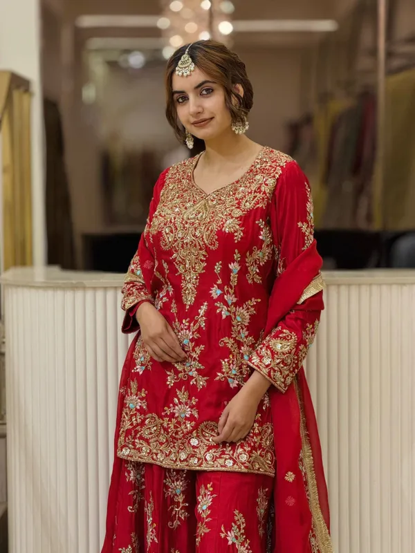 RAS-71_Đěsigner_Party_Wear_Look_Pur_Heavy_Faux_Georgette_Top_Palazzo_&_Dupatta_Set