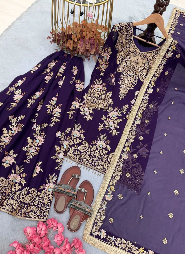 RAS-72_Đěsigner_Party_Wear_Look_Pur_Heavy_Faux_Georgette_Top_Palazzo_&_Dupatta_Set