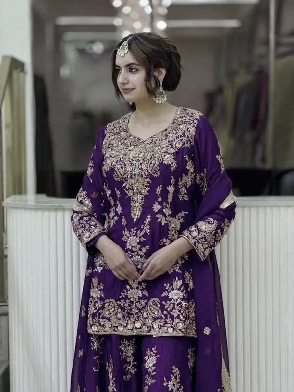 RAS-72_Đěsigner_Party_Wear_Look_Pur_Heavy_Faux_Georgette_Top_Palazzo_&_Dupatta_Set