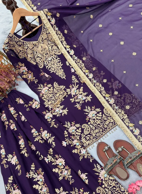 RAS-72_Đěsigner_Party_Wear_Look_Pur_Heavy_Faux_Georgette_Top_Palazzo_&_Dupatta_Set