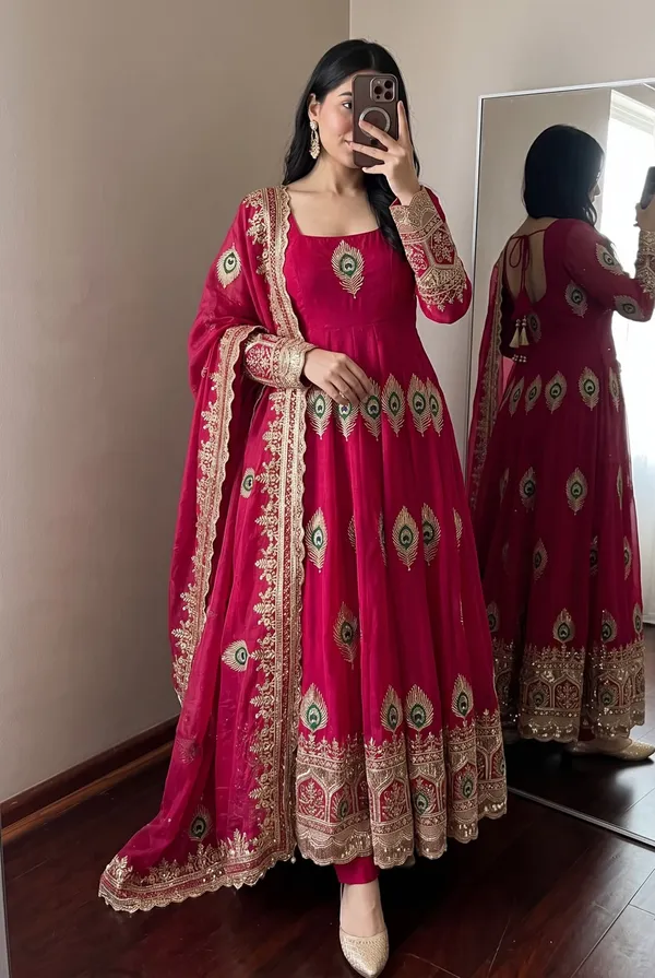 RAS-85_Designer_Party_Wear_Anarkali_,_Pant_&_dupatta_set