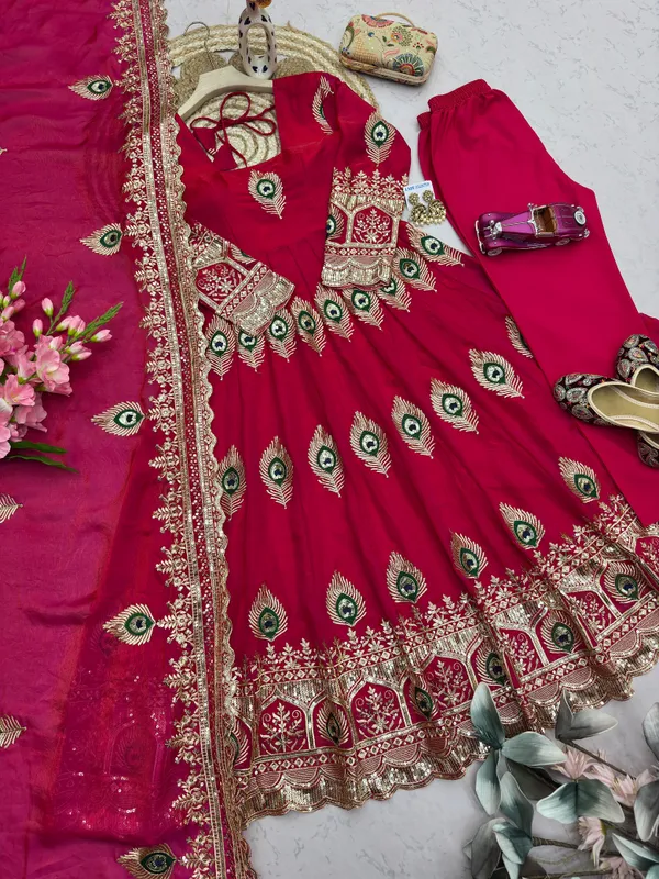 RAS-85_Designer_Party_Wear_Anarkali_,_Pant_&_dupatta_set