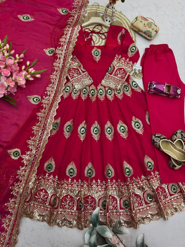 RAS-85_Designer_Party_Wear_Anarkali_,_Pant_&_dupatta_set