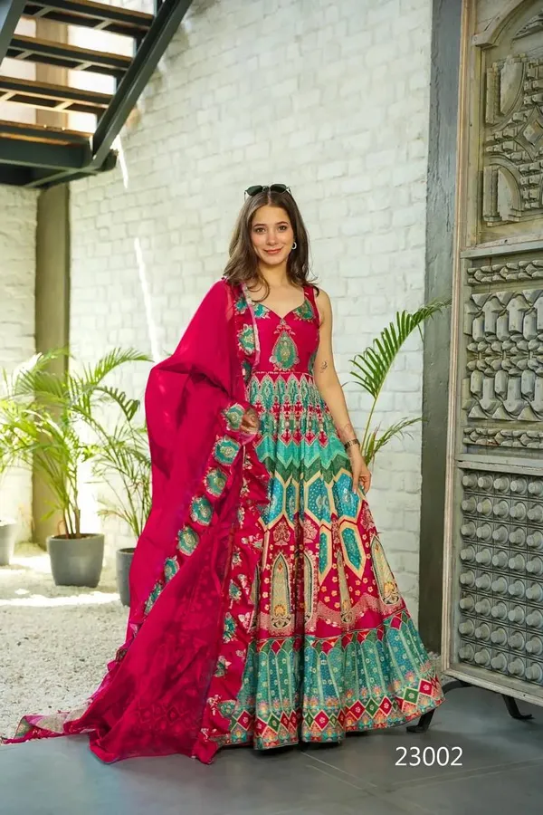 RAS-8_Heavy_Silk_With_Digital_Printed_Work_Fully_INNER_Attached_Heavy_Crape_Gown_with_Dupatta
