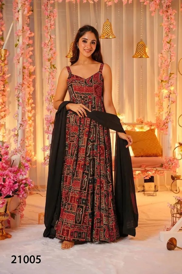 RAS-9__Heavy_Air_Tex_Chinon_With_Digital_Printed_Work_Full_INNER_Attached_Gown_with_Dupatta