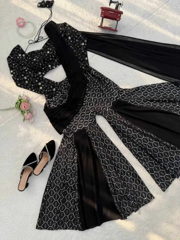 RTC_5994_Premium_Elegance_Foux_Georgette_Black_Dress