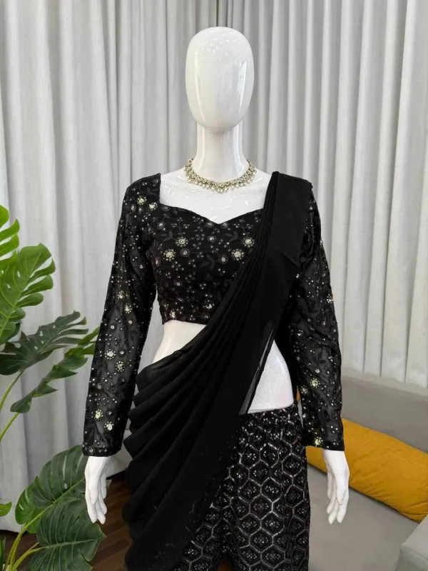 RTC_5994_Premium_Elegance_Foux_Georgette_Black_Dress